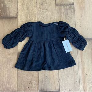 Little james Top Toddler Blouse Shirt Black
